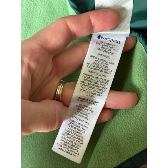 Cotopaxi Trico Hybrid Insulated Fleece Puffer Vest size XL Green - Picture 12 of 12